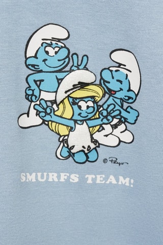 T-shirt Shtroumpfs à volants - Bleu