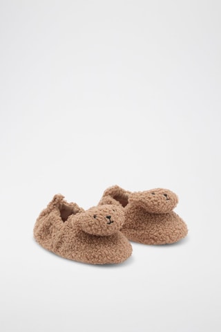 Chaussons ours - Beige
