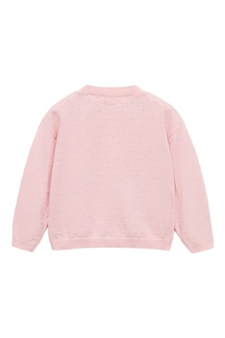 Cardigan maille boutons - Rose