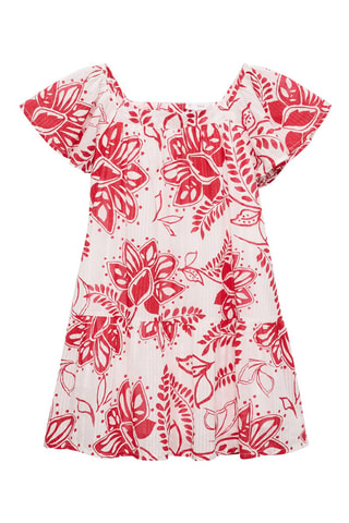 Robe à fleurs - Rouge