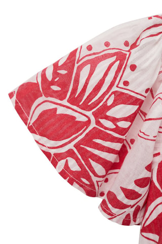 Robe à fleurs - Rouge
