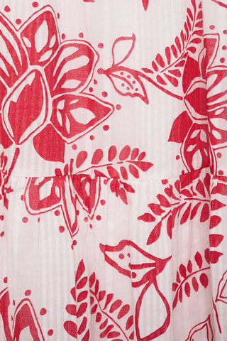 Robe à fleurs - Rouge