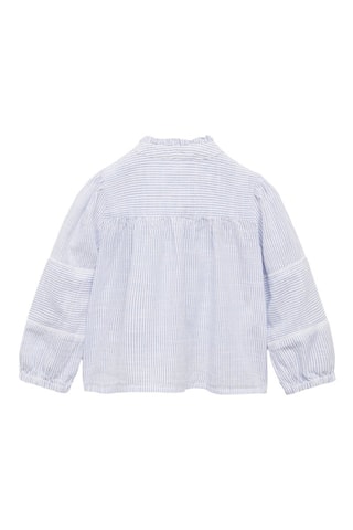 Chemisier rayures voile - Bleu