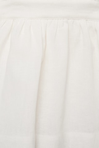 Robe lin volantée - Blanc