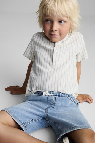 Bermuda denim cordon - Bleu