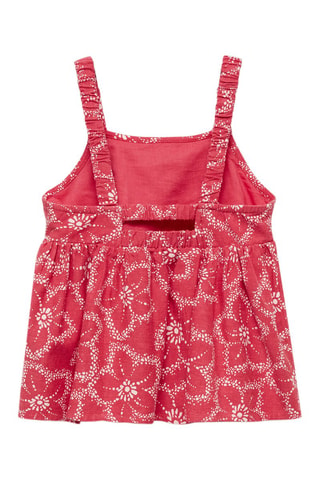 Blouse en imprimé floral - Rouge