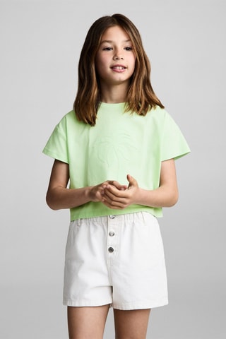 T-shirt dos croisé palmier - Vert