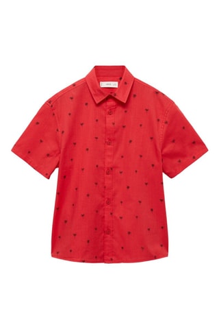 Chemise manches courtes - Rouge
