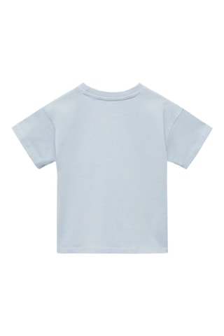T-shirt poche plaquée - Bleu