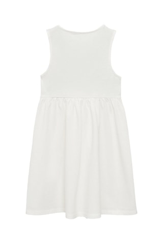 Robe cache-coeur brodée - Blanc