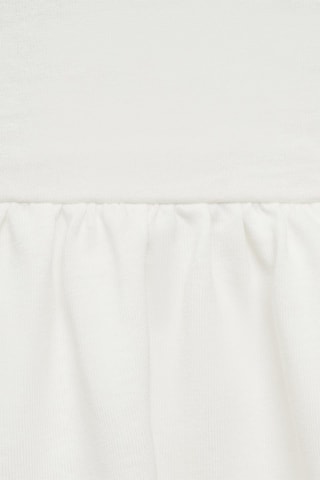 Robe cache-coeur brodée - Blanc