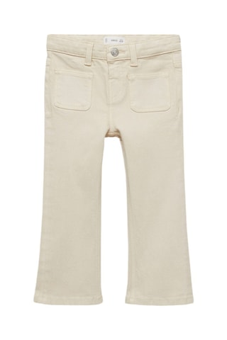 Jean flare poches - Blanc