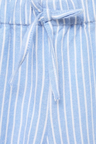 Pantalon coton à rayures - Bleu
