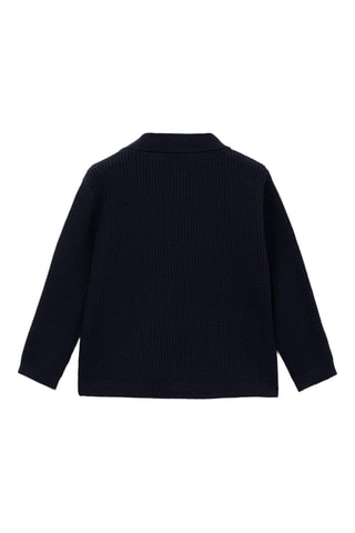 Pull-over maille coton - Bleu