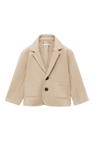Veste piqué de coton - Beige