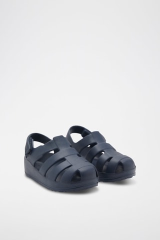 Sandales lanières Velcro - Bleu