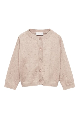 Cardigan maille boutons - Beige