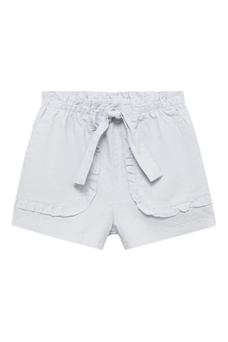 Short lin ceinture - Bleu