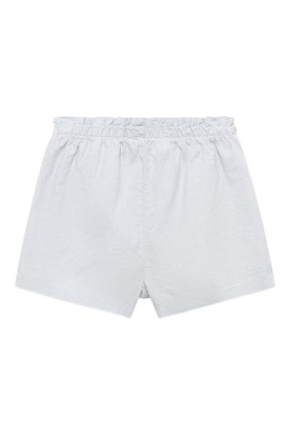 Short lin ceinture - Bleu