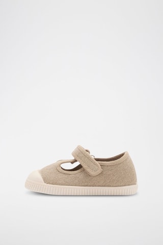 Baskets lanière Velcro - Beige