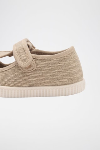 Baskets lanière Velcro - Beige