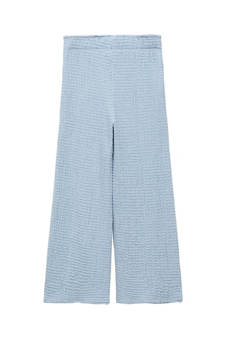 Jupe-culotte texturée - Bleu