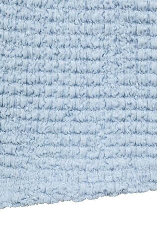 Jupe-culotte texturée - Bleu