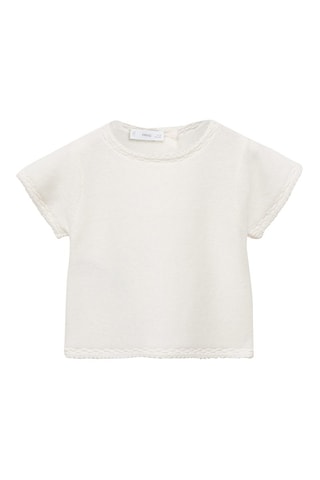 Pull-over manches courtes - Blanc