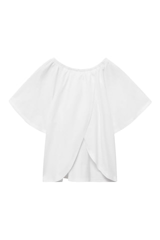 T-shirt dos croisé - Blanc