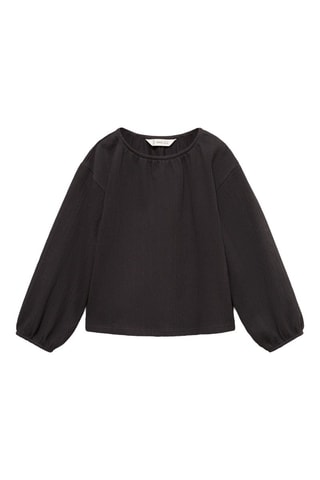T-shirt manches longues bouffantes - Gris