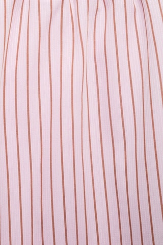 Pantalon coton à rayures - Rose