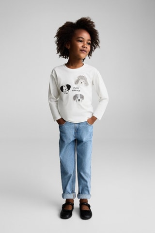 T-shirt motif animé - Blanc