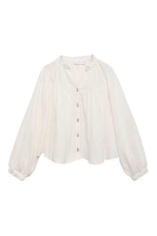 Chemise manches bouffantes - Blanc