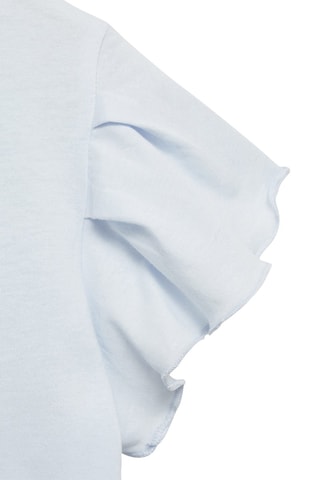 T-shirt volants manches courtes - Blanc