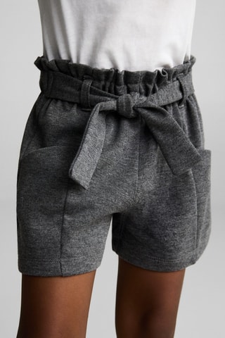 Short tweed ceinture - Gris