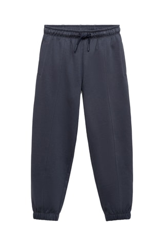 Jogging coton taille élastique - Gris foncé