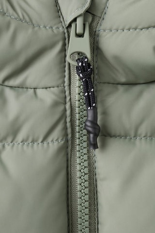 Anorak long matelassé capuche - Vert