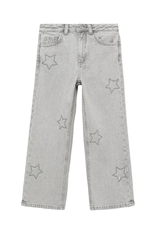 Jean wideleg étoiles - Gris