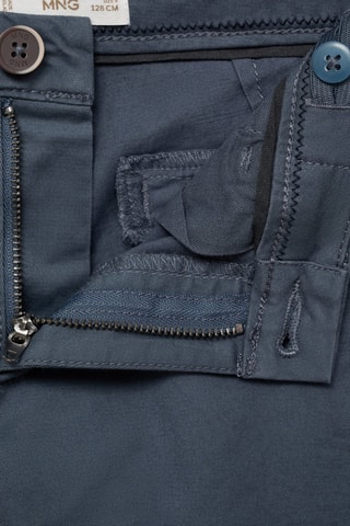 Pantalon chino uni - Bleu