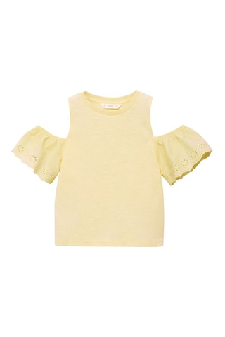 T-shirt cut out - Blanc