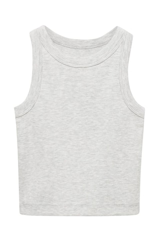 Crop top maille - Blanc