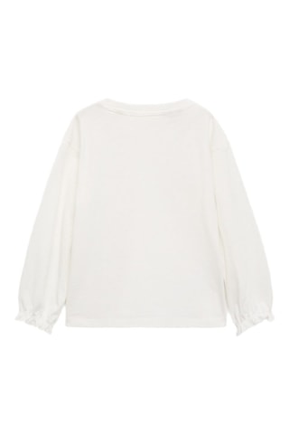 T-shirt à poche imprimée floral - Blanc