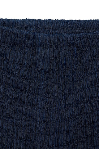 Short texturé à volants - Bleu