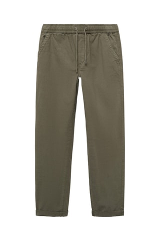 Pantalon taille élastique - Vert