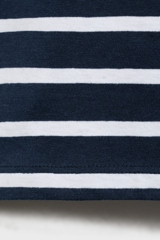 T-shirt coton à rayures - Bleu