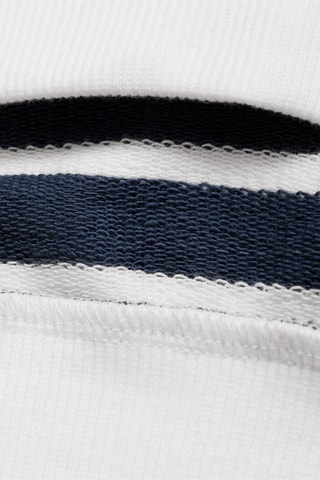 Sweat-shirt imprimé rayures - Bleu