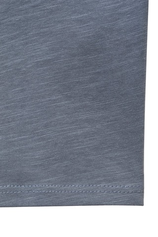 T-shirt crop imprimé - Bleu