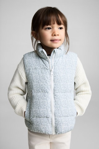 Gilet matelassé imprimé - Blanc