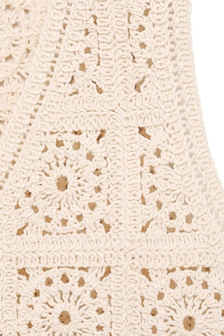 Gilet maille crochet - Beige