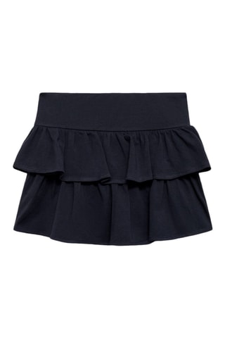 Jupe short volants - Blanc